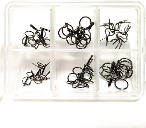 كالافرما 6 حجم 60 قطعة/صندوق سلك صلب قدم واحدة يطير الصيد رود دليل لتقوم بها بنفسك أدلة إصلاح الفضة والأسود والرمادي اللون in Kuwait