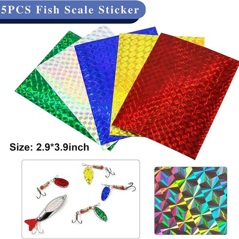 Unpainted Fishing Lures DIY Minnow Kit - 280/363pcs Blank Hard Crankbait Set Pliers Scissors,Treble Hooks,Split Rings,Stickers,3D Eyes for Making Lures DIY Fishing Tackle Kit in Saudi Arabia