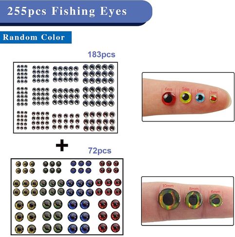Unpainted Fishing Lures DIY Minnow Kit - 280/363pcs Blank Hard Crankbait Set Pliers Scissors,Treble Hooks,Split Rings,Stickers,3D Eyes for Making Lures DIY Fishing Tackle Kit in Saudi Arabia
