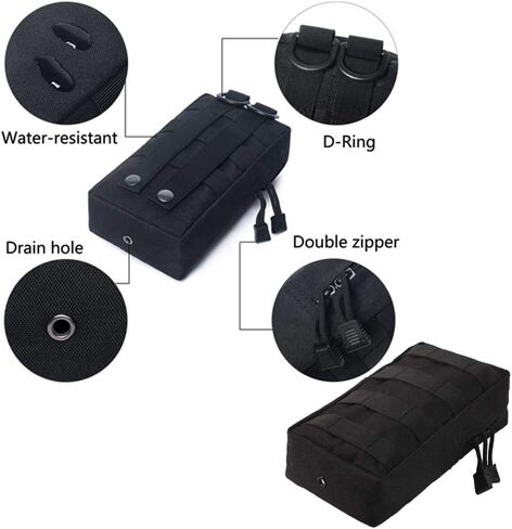 2 عبوة من أكياس مولي من Ydmpro - حقيبة تكتيكية مدمجة مقاومة للماء، حقيبة خصر معلقة، حقيبة EDC in Kuwait