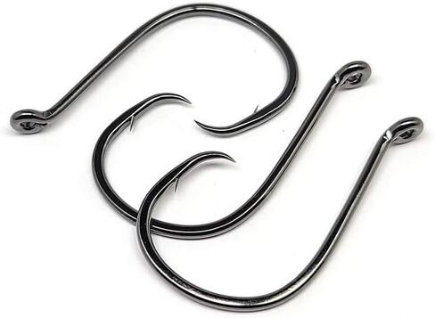 Gamakatsu 221418 Octopus Circle Hook Zero Offset 6per pk/Blk/Size, 8/0 (6pk) in Saudi Arabia