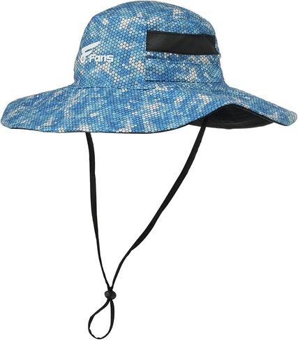 قبعة بوني لصيد السمك 8 مراوح، قبعة دلو بحافة واسعة مقاومة للماء لصيد الأسماك والمشي لمسافات طويلة في الحديقة المموهة in Kuwait