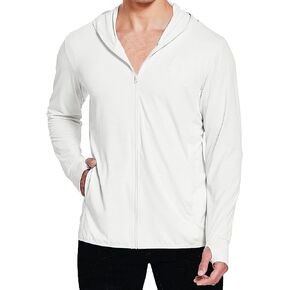 COOFANDY Men Full Zip UPF 50 Sun Protection Hoodie Jacket Long Sleeve Lightweight Breathable UV Shirts with Pockets in Saudi Arabia
