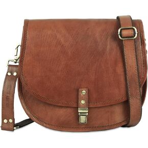 اوربان ليذر شنط كتف طويلة تمر بالجسم للنساء، شنط يد كلاسيكية بنية بتصميم بوهو ساتشيل للسيدات، شنطة يد عصرية للسفر، محفظة جوال للنساء، لون بني in Kuwait