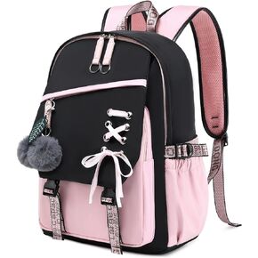 Teenage Girls Bookbag School Backpack Children Casual Daypack Schoolbag for Teens Black