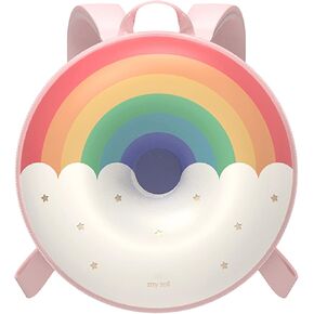 حقيبة ظهر Zoy zoii للأطفال، حقيبة ظهر لطيفة للأطفال الصغار هدية للفتيات الصغيرات، حقيبة سفر صغيرة للأطفال في مرحلة ما قبل المدرسة ورياض الأطفال - قوس قزح in Kuwait