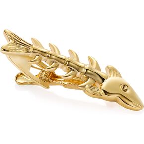 Silver 2 inch Tie Bar Clip for Men Animal Skinny Tie Clips for Necktie Daily Life with Gift Box