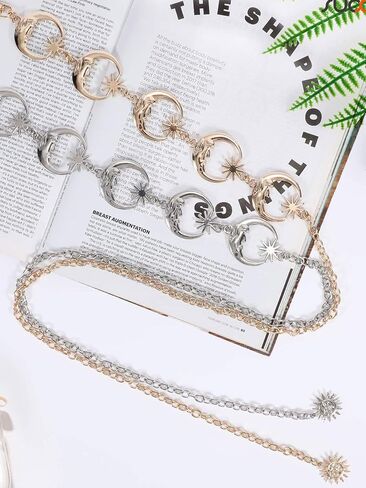 Belly Chain for Women Waist Chain Belt Long Tassel Waist Chain Multilayer Body Chain for Dress Fashion Link Body Chain in Saudi Arabia