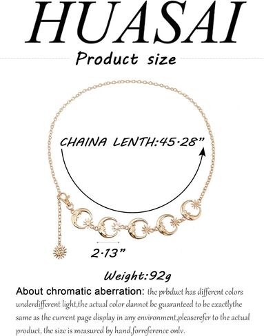 Belly Chain for Women Waist Chain Belt Long Tassel Waist Chain Multilayer Body Chain for Dress Fashion Link Body Chain in Saudi Arabia