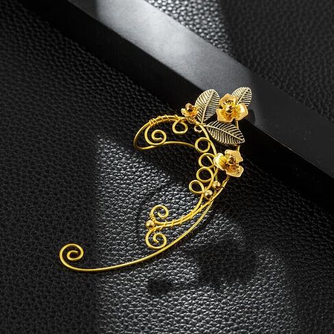 فريش مي اقراط اذن قزم، اقراط كريستال ملفوفة بسلك معدني غير مثقوب، مجوهرات اقراط عتيقة للنساء in Kuwait