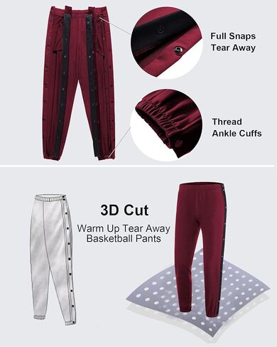 Chrisuno Women's Sweatpants Tear Away Joggers Athletic Workout Sweat Pants in Kuwait