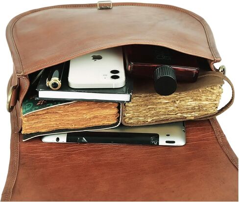 اوربان ليذر شنط كتف طويلة تمر بالجسم للنساء، شنط يد كلاسيكية بنية بتصميم بوهو ساتشيل للسيدات، شنطة يد عصرية للسفر، محفظة جوال للنساء، لون بني in Kuwait