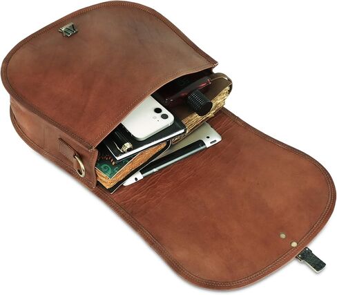 اوربان ليذر شنط كتف طويلة تمر بالجسم للنساء، شنط يد كلاسيكية بنية بتصميم بوهو ساتشيل للسيدات، شنطة يد عصرية للسفر، محفظة جوال للنساء، لون بني in Kuwait