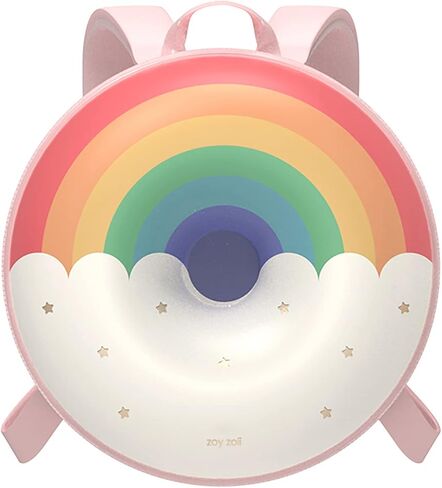 حقيبة ظهر Zoy zoii للأطفال، حقيبة ظهر لطيفة للأطفال الصغار هدية للفتيات الصغيرات، حقيبة سفر صغيرة للأطفال في مرحلة ما قبل المدرسة ورياض الأطفال - قوس قزح in Kuwait