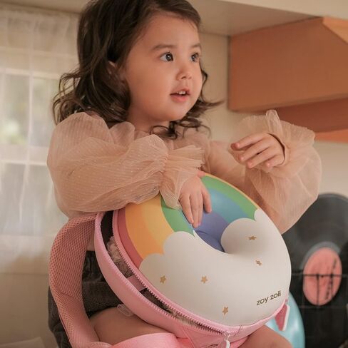 حقيبة ظهر Zoy zoii للأطفال، حقيبة ظهر لطيفة للأطفال الصغار هدية للفتيات الصغيرات، حقيبة سفر صغيرة للأطفال في مرحلة ما قبل المدرسة ورياض الأطفال - قوس قزح in Kuwait