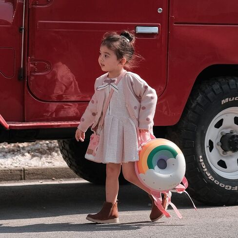 حقيبة ظهر Zoy zoii للأطفال، حقيبة ظهر لطيفة للأطفال الصغار هدية للفتيات الصغيرات، حقيبة سفر صغيرة للأطفال في مرحلة ما قبل المدرسة ورياض الأطفال - قوس قزح in Kuwait