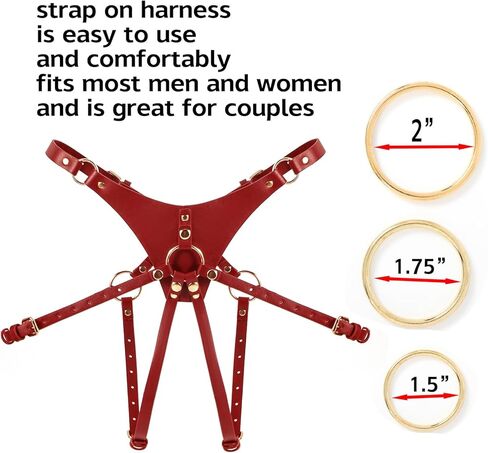 hxfivver حزام على السراويل، حزام حزام قابل للتعديل على حزام تسخير حمالة سراويل داخلية للنساء للجنسين ملخصات دور اللعب الأحمر in Kuwait