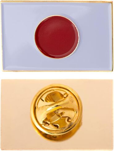Japan Flag Lapel Pin Country Enamel Made of Metal Souvenir Hat Men Women Patriotic Japanese (Rectangle Pin) in Saudi Arabia