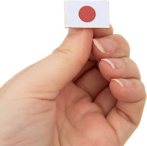 Japan Flag Lapel Pin Country Enamel Made of Metal Souvenir Hat Men Women Patriotic Japanese (Rectangle Pin) in Saudi Arabia