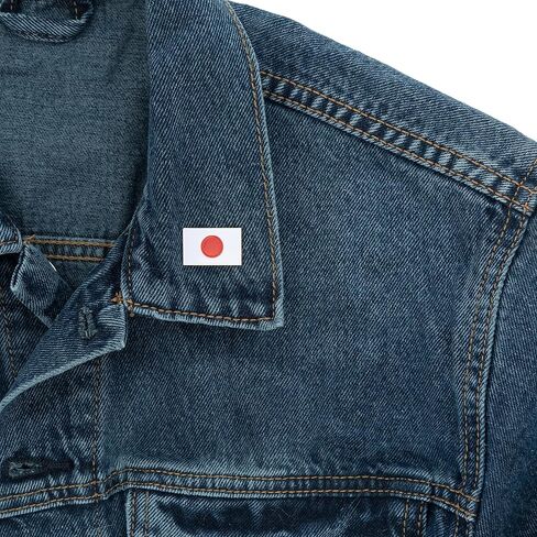 Japan Flag Lapel Pin Country Enamel Made of Metal Souvenir Hat Men Women Patriotic Japanese (Rectangle Pin) in Saudi Arabia