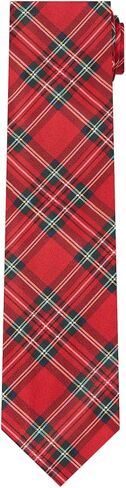 Jacob Alexander Merry Christmas Royal Stewart Red Plaid Men's XL Neck Tie in Kuwait