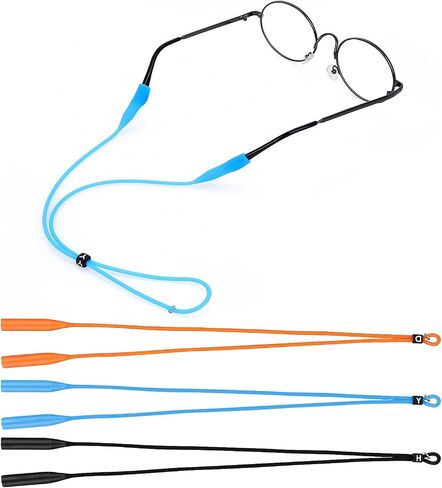 Yolev Adjustable Silicone Glasses Strap Elastic Sports Sunglasses Reading Glasses String Strap in Saudi Arabia