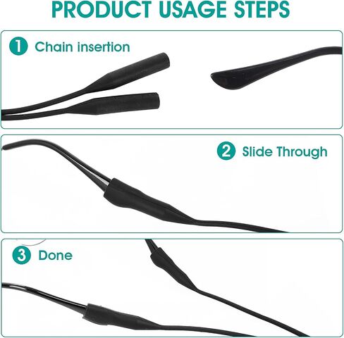 Yolev Adjustable Silicone Glasses Strap Elastic Sports Sunglasses Reading Glasses String Strap in Saudi Arabia