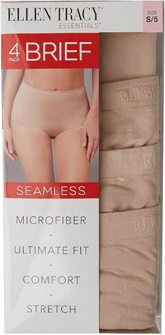 الين ترايسي سراويل داخلية بدون خياطة للنساء من اسينشالز - عبوة من 4 قطع in Kuwait