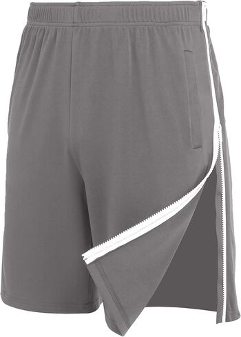 Deyeek سراويل قصيرة للرجال بسحابات جانبية وأرجل قصيرة لكرة السلة قصيرة مفتوحة بالكامل بعد الجراحة سراويل Tearaway in Kuwait