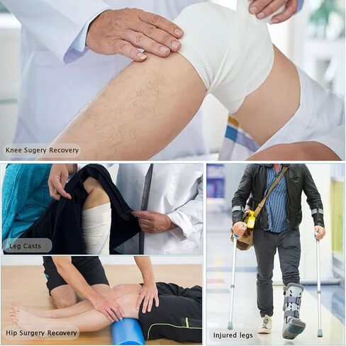 Deyeek سراويل قصيرة للرجال بسحابات جانبية وأرجل قصيرة لكرة السلة قصيرة مفتوحة بالكامل بعد الجراحة سراويل Tearaway in Kuwait