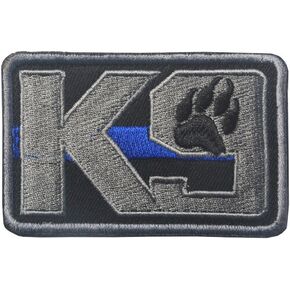 K9 & Crossbone Killer Attack Police Dog Fastener رقعة مطرزة عنف الجيش معنويات حلقة دعم التكتيكية شارة لخدمة الحيوان سترة ZKV0008 in Kuwait