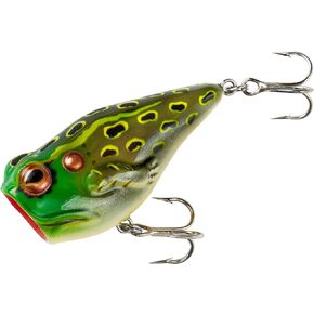 Rebel Lures Pop'N Frog Topwater Popping/Chugging Fishing Lure, 1 7/8 Inch, 3/16 Ounce