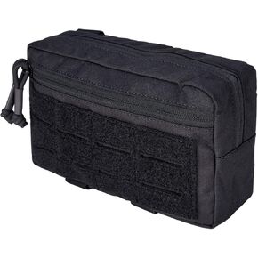 IDOGEAR تفريغ الحقائب التكتيكية MOLLE Admin الحقيبة العسكرية وحدات أدوات المساعدة EDC حقيبة متعددة الأغراض سحابات مزدوجة للسترة التكتيكية الصدر تلاعب 500D نايلون