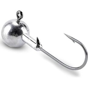 Atibin Barb Saltwater Jig Head Hook Bass Freshwater Jigs Hook Lead Round Ball Fishing Jig Lead Tackle Sharp