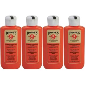 HOPPE'S No. 9 Lubricating Oil, 2-1/4 ounces Bottle (4-Pack)