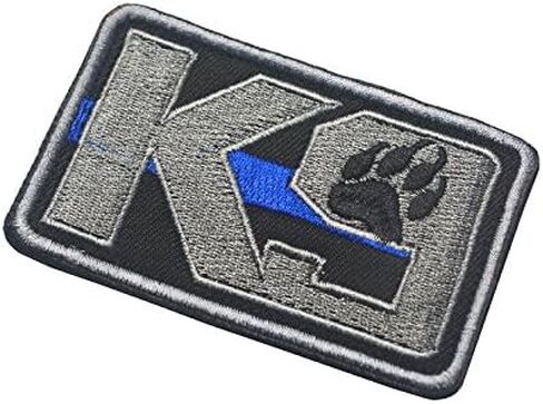K9 & Crossbone Killer Attack Police Dog Fastener رقعة مطرزة عنف الجيش معنويات حلقة دعم التكتيكية شارة لخدمة الحيوان سترة ZKV0008 in Kuwait
