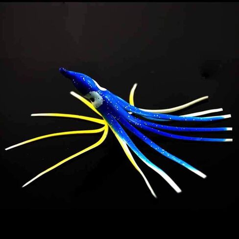 Fishing Lures Squid Skirts Octopus Lures Soft Plastic Trolling Skirt Lure Kit Saltwater Fishing Bait for Bass Trout in Kuwait