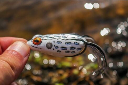 Booyah Pad Crasher Jr Topwater Bass Fishing Hollow Body Frog Lure with Weedless Hooks in Saudi Arabia