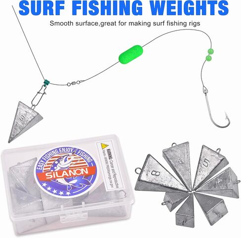Pyramid Sinkers Fishing Weights Sinkers Saltwater Surf Fishing Weights Pyramid Weights Ocean Saltwater Fishing Gear Tackle 1oz 2oz 3oz 4oz 5oz 6oz 8oz in Saudi Arabia