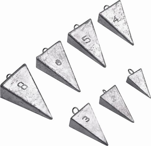 Pyramid Sinkers Fishing Weights Sinkers Saltwater Surf Fishing Weights Pyramid Weights Ocean Saltwater Fishing Gear Tackle 1oz 2oz 3oz 4oz 5oz 6oz 8oz in Saudi Arabia