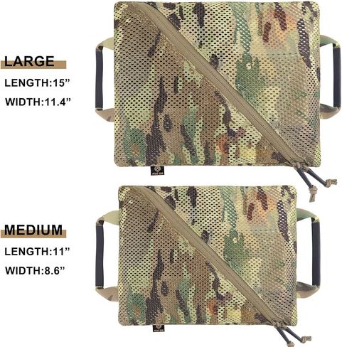 مجموعة أكياس شبكية للتخزين التكتيكي من PETAC GEAR، وإدراج جيوب إدارية للأدوات المعيارية، وحقيبة EDC لتنظيم السفر in Kuwait