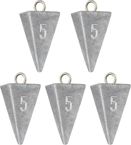 BLUEWING Pyramid Sinkers Lead Fishing Weights 1oz,2oz,3oz,5oz,8oz,10oz,12oz,16oz,32oz for Saltwater in Kuwait