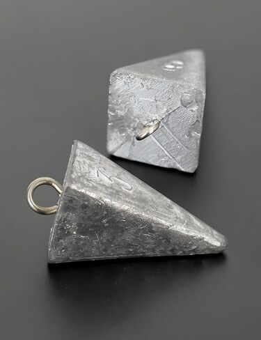 BLUEWING Pyramid Sinkers Lead Fishing Weights 1oz,2oz,3oz,5oz,8oz,10oz,12oz,16oz,32oz for Saltwater in Kuwait