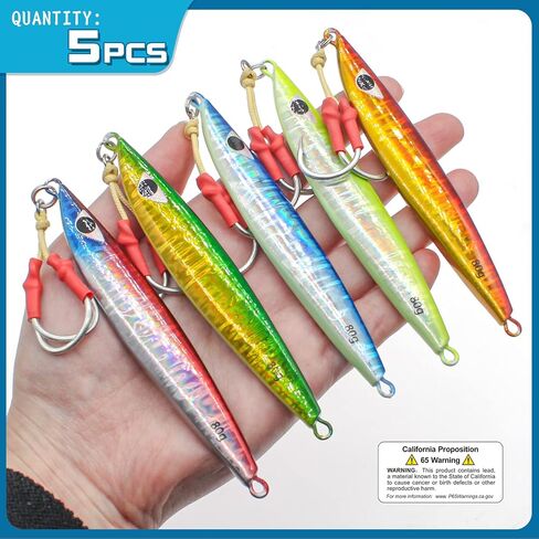 5pcs Fishing Jigs Saltwater Fishing Lures in Saudi Arabia