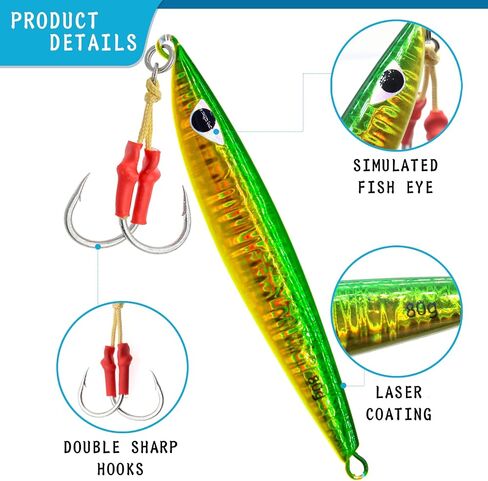 5pcs Fishing Jigs Saltwater Fishing Lures in Saudi Arabia