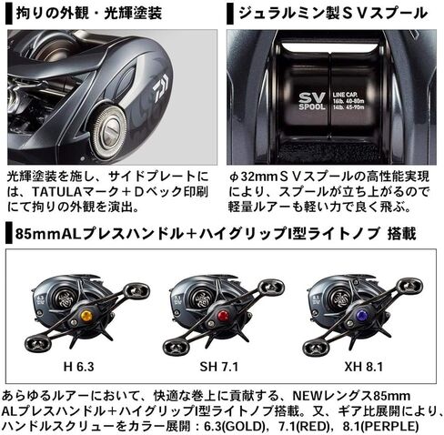 Daiwa Bait Reel 20 TATULA SV TW Tattoo (المقبض الأيمن/الأيسر) (موديل 2020) in Kuwait