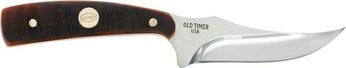 Old Timer Generational USA Series Traditional Fixed and Folding Knives with 1095 HC Stainless Steel Blades, Sawcut Bone Handles, and Made in USA for Hunting, Skinning, EDC, Field Dressing, and Outdoor in Kuwait