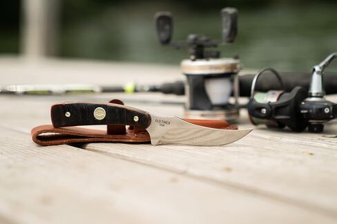 Old Timer Generational USA Series Traditional Fixed and Folding Knives with 1095 HC Stainless Steel Blades, Sawcut Bone Handles, and Made in USA for Hunting, Skinning, EDC, Field Dressing, and Outdoor in Kuwait