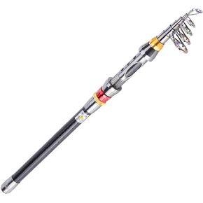 Telescopic Fishing Rod Carbon Fiber Sea Fishing Rod for Bass Trout Fishing for Saltwater & Freshwater