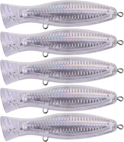 Aneew 5 قطعة كبيرة غير مصبوغ الفراغات كرانكبيتس قلم رصاص بوبر أسماك توبواتر باس الصيد السحر غرق سمك السلمون المرقط الثابت سويمبيتس in Kuwait